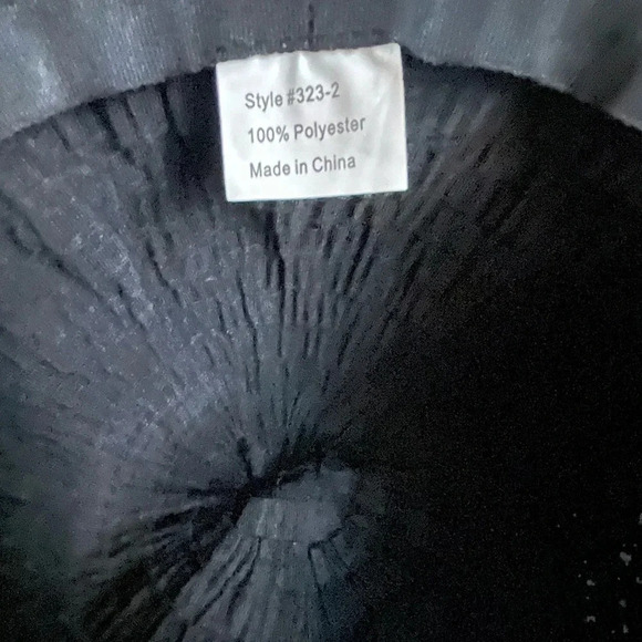 Black Adjustable Brim - Wide Brim Sun Hat - Adult One Size - Picture 4 of 11